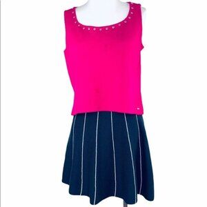 Harajuku Lolita Mini Skirt Knit A-line Skater Knit Japanese Designer Size S